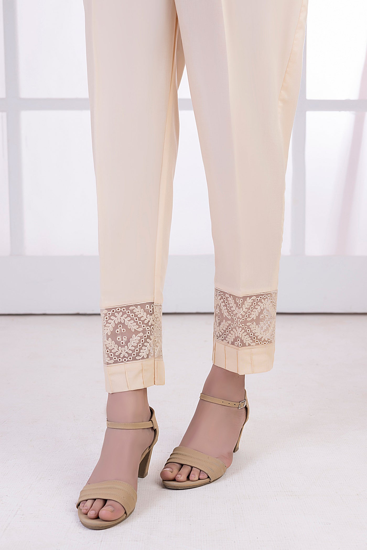 Lakhany 01 Piece Embroidered Trousers - LSM-T-3101 (BG)