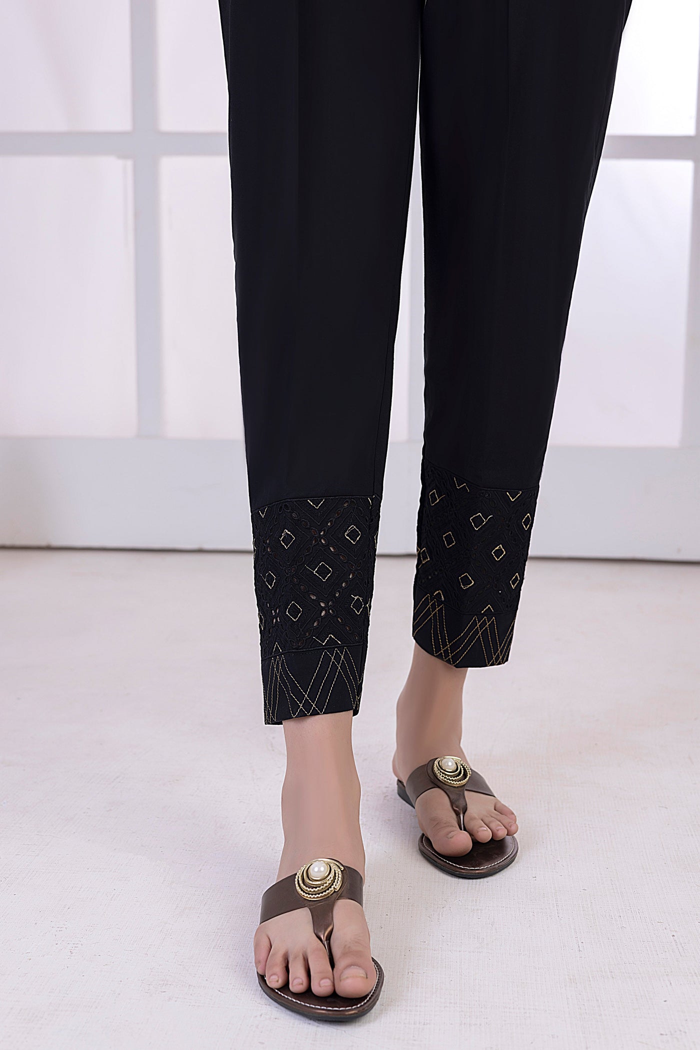 Lakhany 01 Piece Embroidered Trousers - LSM-T-3102 (B)