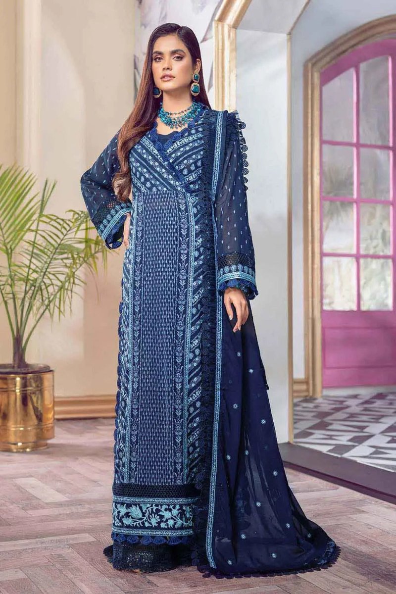 Gul Ahmed 3PC Swiss Voile Unstitched Embroidered Suit LSV-22021