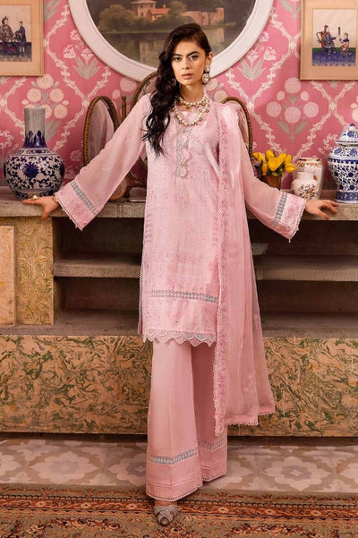 Gul Ahmed 3PC Embroidered Swiss Voile Unstitched Suit with Embroidered Chiffon Dupatta and Inner - LSV-42003