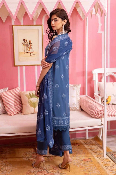 Gul Ahmed 3PC Embroidered Swiss Voile Unstitched Suit with Embroidered Chiffon Dupatta and Inner - LSV-42006