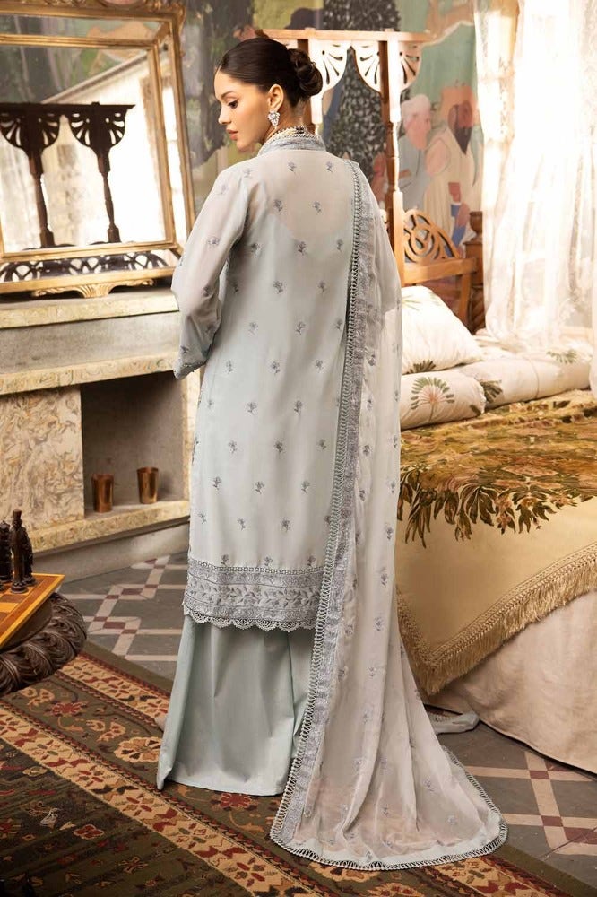 Gul Ahmed 3PC Embroidered Swiss Voile Unstitched Suit with Embroidered Chiffon Dupatta and Inner - LSV-42007