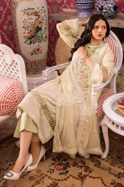 Gul Ahmed 3PC Embroidered Swiss Voile Unstitched Suit with Embroidered Chiffon Dupatta and Inner - LSV-42021