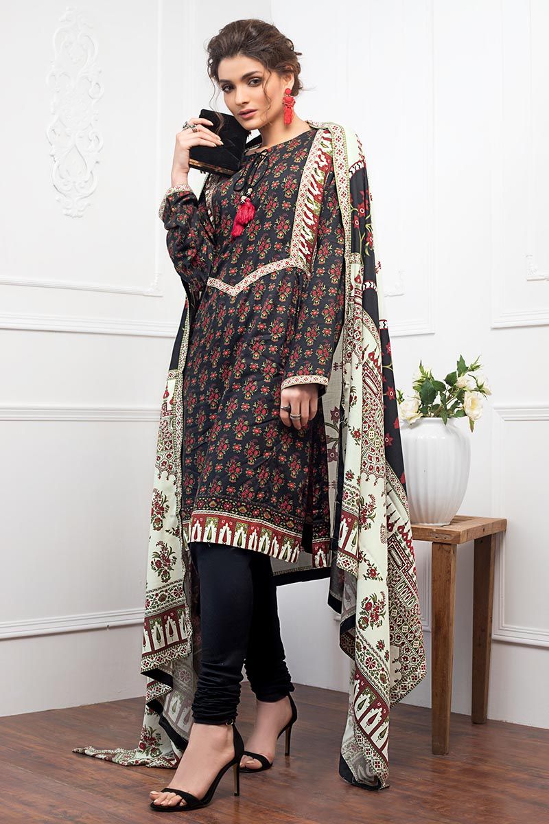 Gul Ahmed Ready to Wear 3 PC Digital Printed Twill Linen Suit LT-09