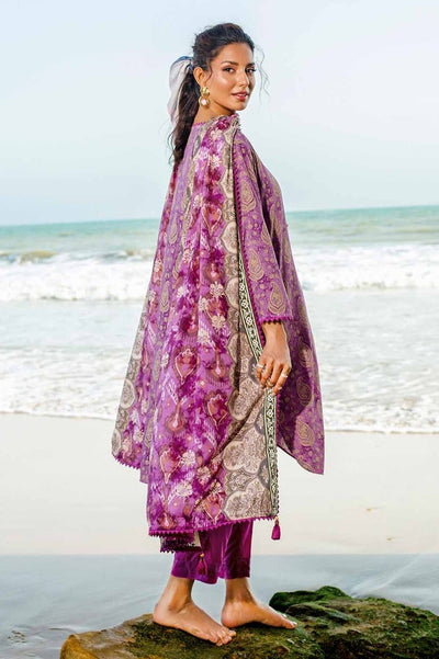 Gul Ahmed 3PC Stitched Printed Linen Suit LT-32021 A