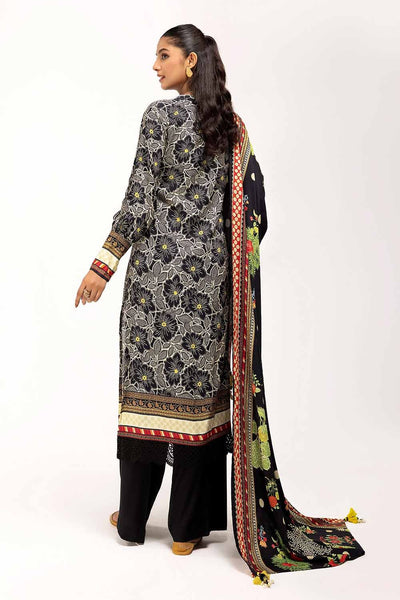 Gul Ahmed 3PC Unstitched Printed Linen Suit LT-42001