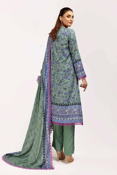 Gul Ahmed 3PC Unstitched Printed Linen Suit LT-42002