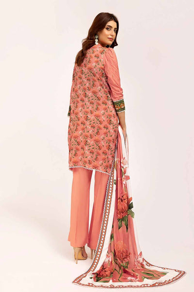 Gul Ahmed 3PC Unstitched Printed Linen Suit LT-42009