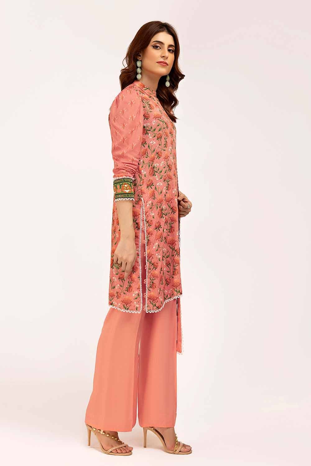 Gul Ahmed 3PC Unstitched Printed Linen Suit LT-42009