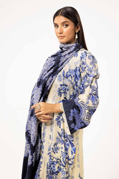 Gul Ahmed 3PC Unstitched Printed Linen Suit LT-42010