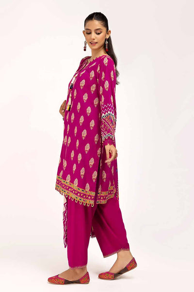 Gul Ahmed 3PC Unstitched Printed Linen Suit LT-42011