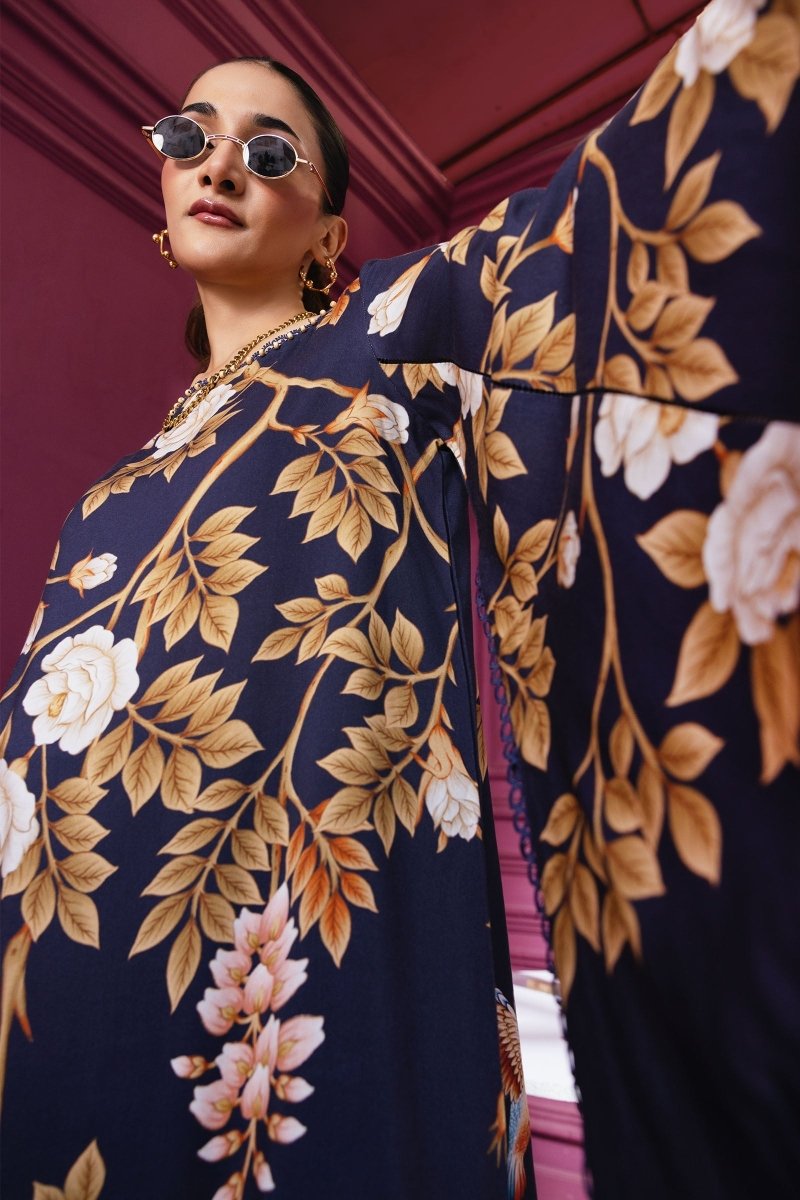 Maria. B 3 Pc Unstitched Printed Linen Suit - MB-CUS25-1102 A