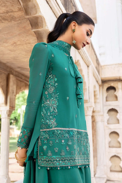 Maria. B 3 Pc Unstitched Embroidered Chiffon Suit - MB-FUS25-803