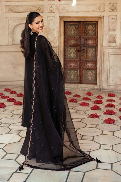 Maria. B 3 Pc Unstitched Embroidered Silk Cotton Net Suit - MB-FUS25-806