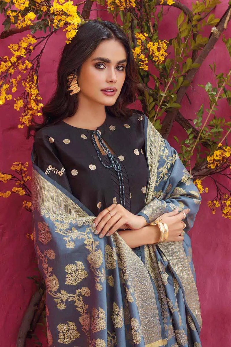 Gul Ahmed 3PC Luxury Jacquard Lawn Unstitched Suit MJ-22004