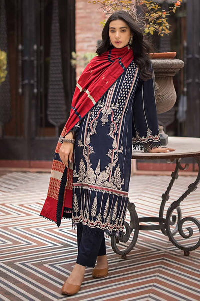 Gul Ahmed 3PC Embroidered Khaddar Unstitched Suit with Jacquard Dupatta MJ-32059