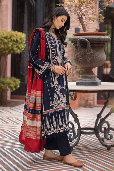 Gul Ahmed 3PC Embroidered Khaddar Unstitched Suit with Jacquard Dupatta MJ-32059