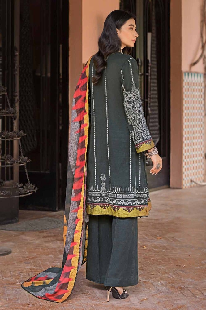 Gul Ahmed 3PC Khaddar Jacquard Unstitched Suit with Cotton Net Dupatta MJ-32072