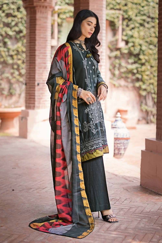 Gul Ahmed 3PC Khaddar Jacquard Unstitched Suit with Cotton Net Dupatta MJ-32072