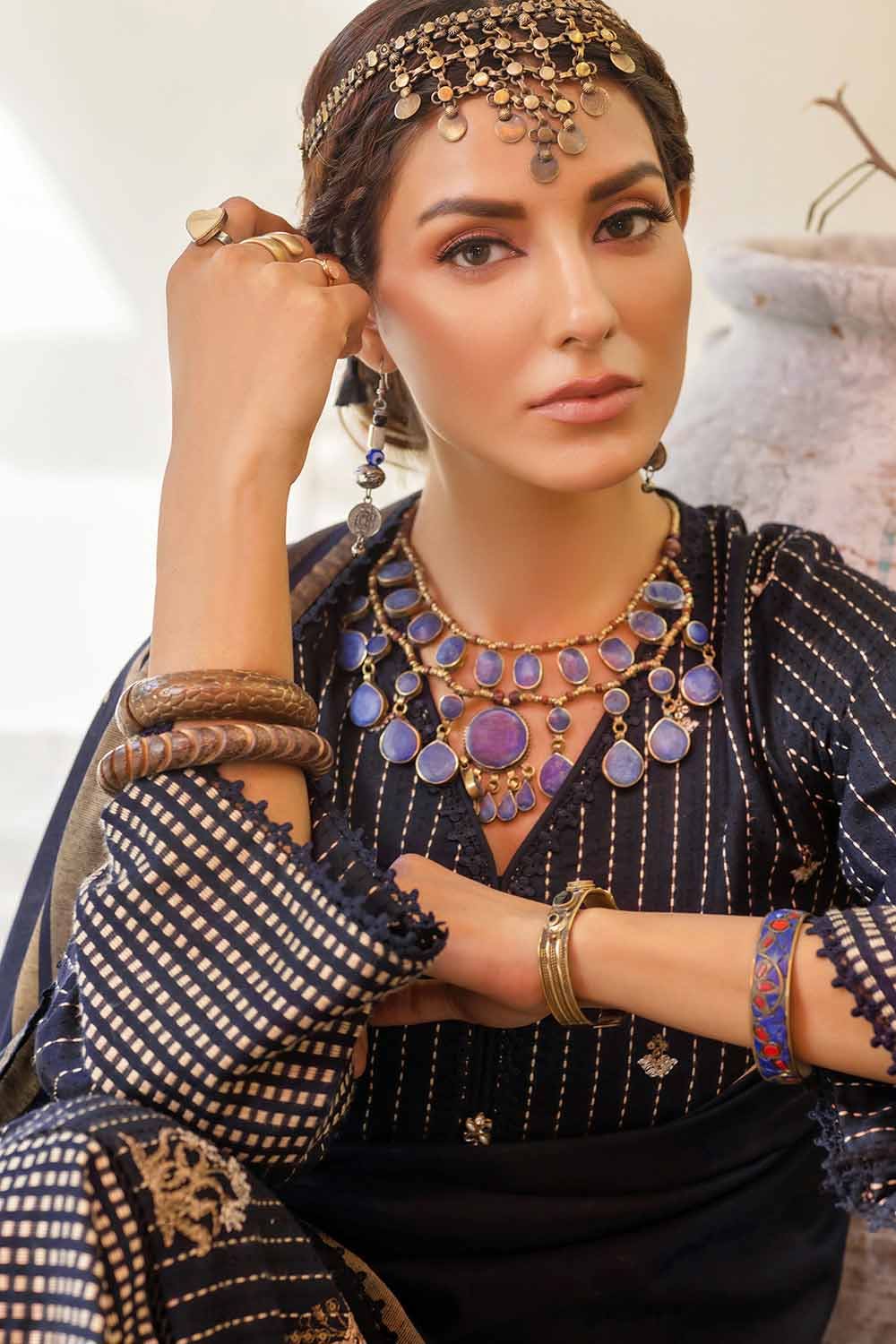 Gul Ahmed 3PC Embroidered Jacquard Unstitched Suit MJ-32076