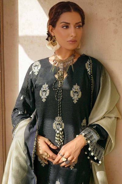 Gul Ahmed 3PC Embroidered Khaddar Unstitched Suit with Printed Khaddar Jacquard Dupatta MJ-32077