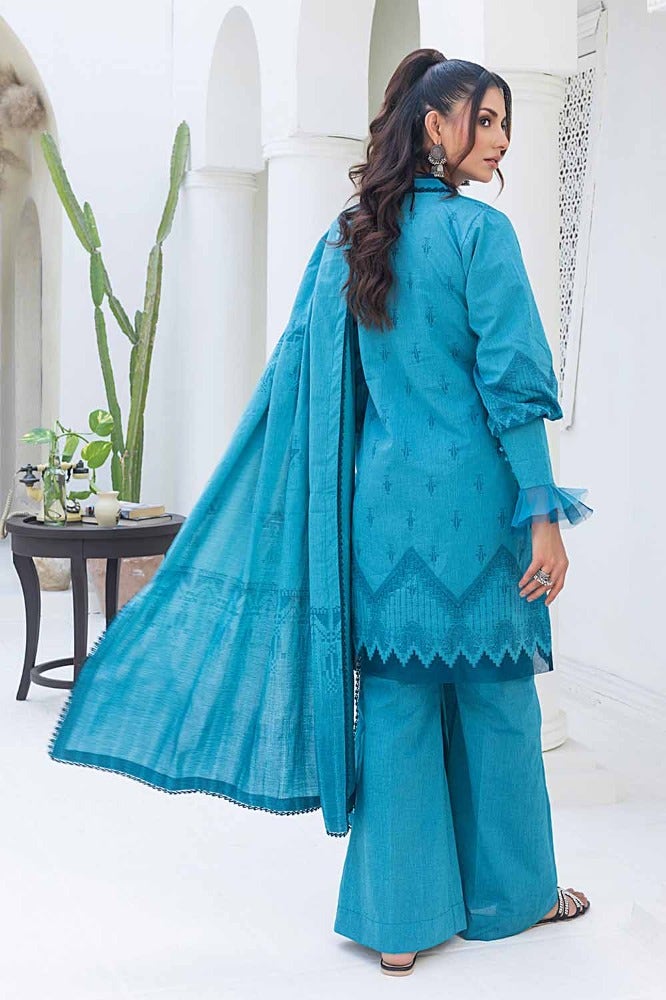 Gul Ahmed 3PC Chambray Jacquard Unstitched Suit MJ-42006