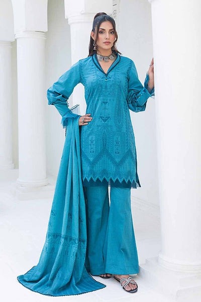 Gul Ahmed 3PC Chambray Jacquard Unstitched Suit MJ-42006