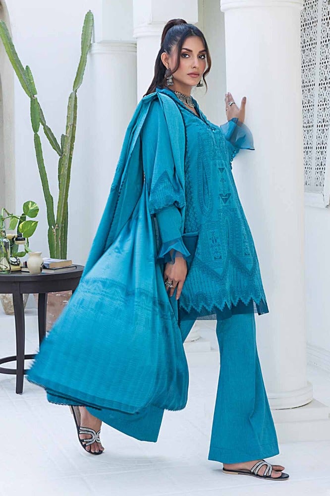 Gul Ahmed 3PC Chambray Jacquard Unstitched Suit MJ-42006