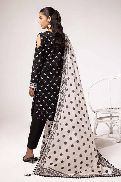 Gul Ahmed 3PC Unstitched Embroidered Jacquard Suit with Jacquard Dupatta MJ-42022