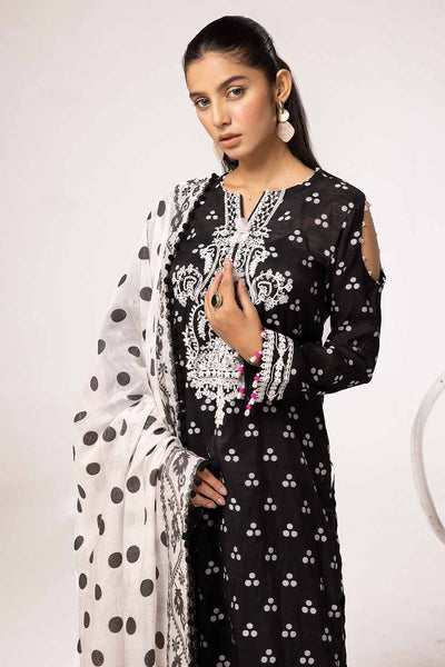 Gul Ahmed 3PC Unstitched Embroidered Jacquard Suit with Jacquard Dupatta MJ-42022