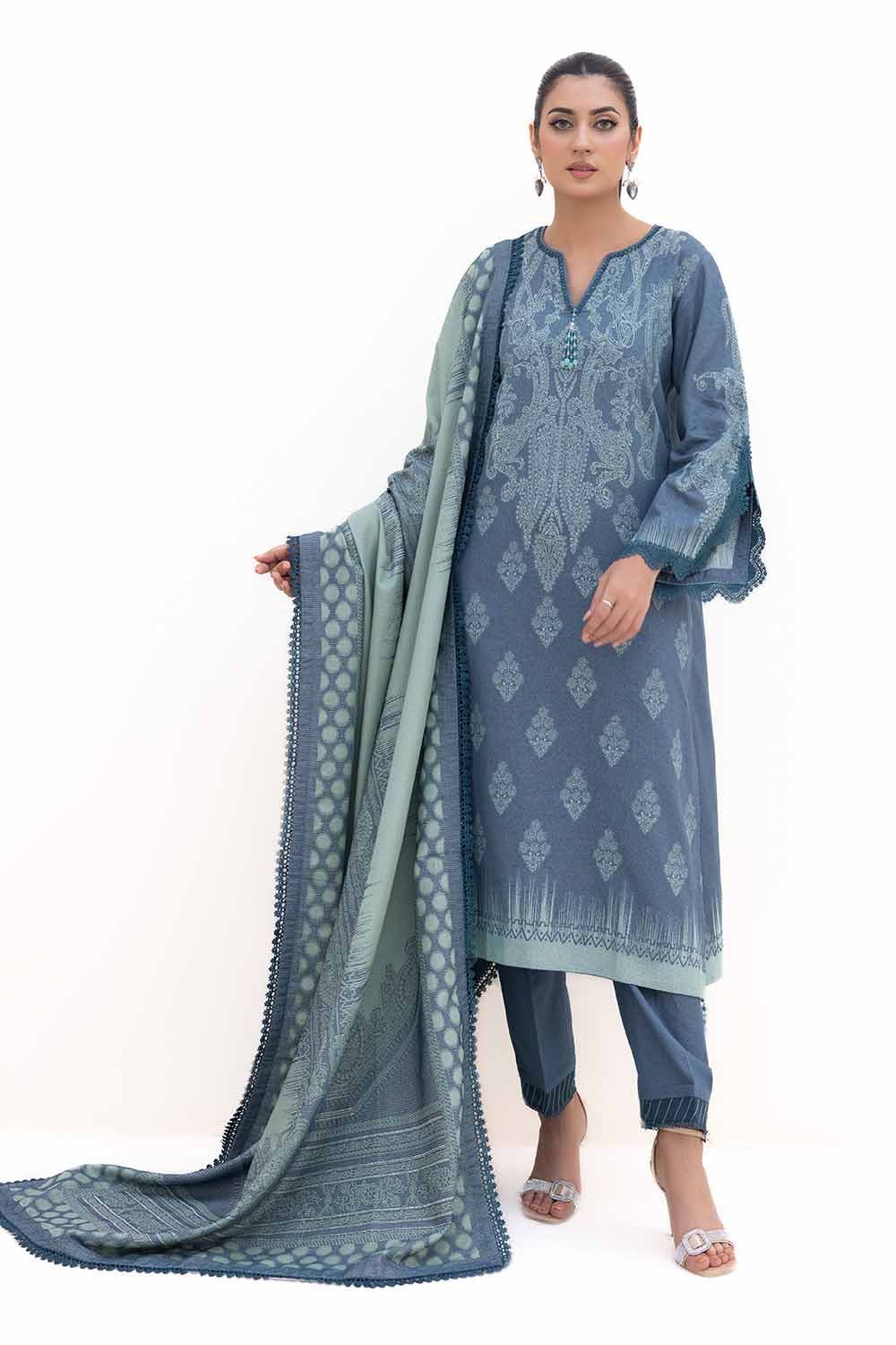 Gul Ahmed 3PC Unstitched Jacquard Suit MJ-42059