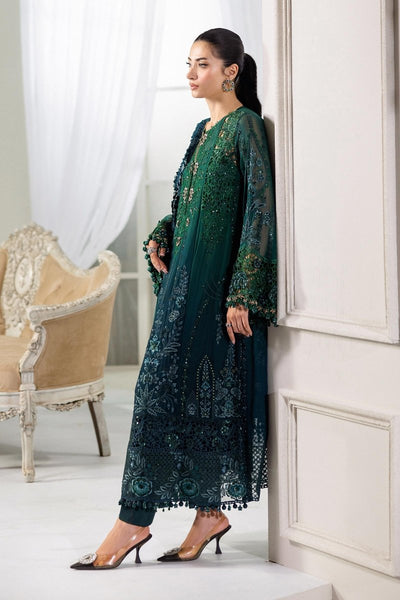 Maria. B 3 Piece Unstitched Embroidered Chiffon Suit - MPC-25-106