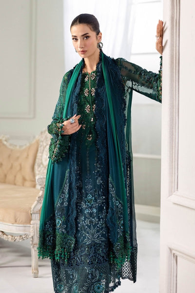 Maria. B 3 Piece Unstitched Embroidered Chiffon Suit - MPC-25-106