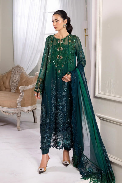 Maria. B 3 Piece Unstitched Embroidered Chiffon Suit - MPC-25-106