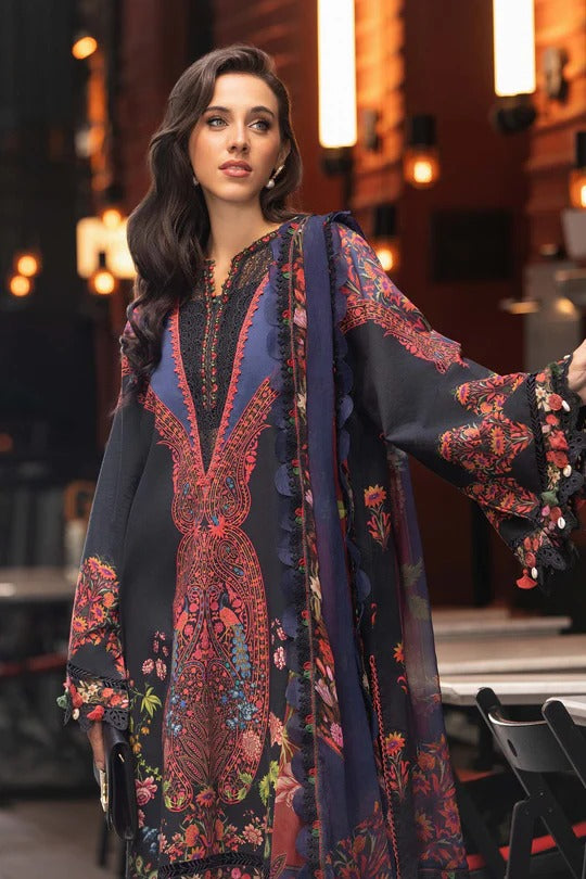 Maria. B 03 Piece Unstitched Printed Cambric Suit - MPT-2304-B