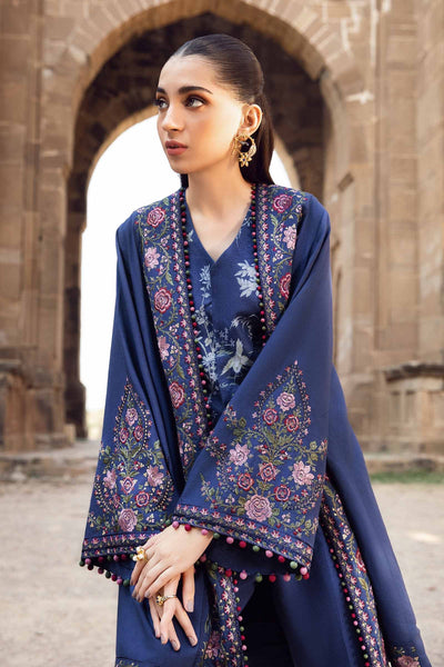 Maria. B 3 Piece Unstitched Printed Linen Suit - MPT-2405-A