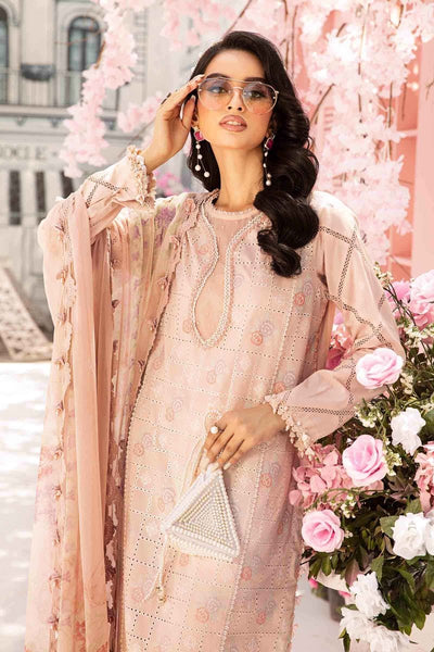 Maria. B 3 Piece Unstitched Embroidered Lawn Suit - MPT-2601-A