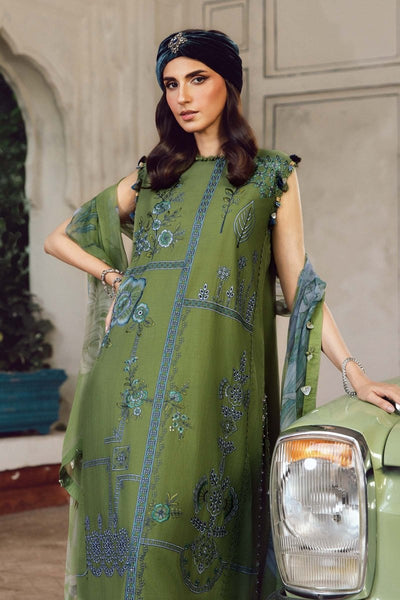 Maria. B 3 Piece Unstitched Embroidered Cambric Suit - MPT-2701-A