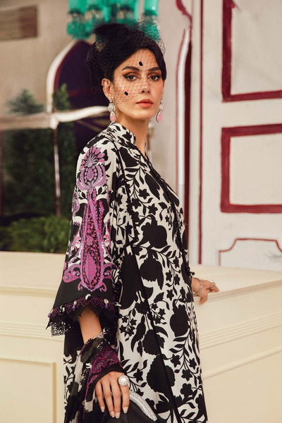 Maria. B 3 Piece Unstitched Embroidered Cambric Suit - MPT-2704-B