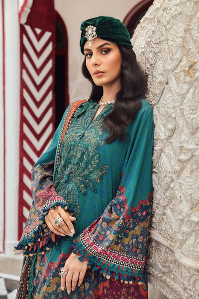 Maria. B 3 Piece Unstitched Embroidered Cambric Suit - MPT-2710-B