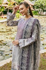 Jade Classic 3 Piece Unstitched Digital Printed Lawn Suit - NW-20538