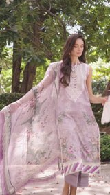 Jade Classic 3 Piece Unstitched Digital Printed Lawn Suit - NW-20563