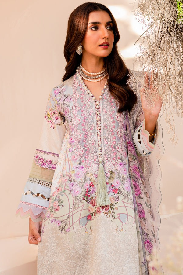 Jade Classic 3 Piece Unstitched Digital Printed Cotton Satin Suit - NWC-20333