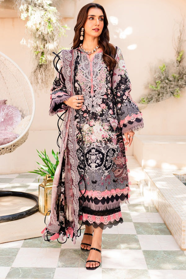 Jade Classic 3 Piece Unstitched Digital Printed Cotton Satin Suit - NWC-20339