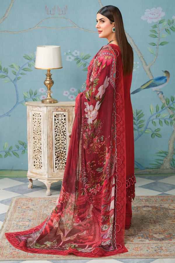 Jade Classic 3 Piece Unstitched Chikan Embroidered Lawn Suit - OC-20515