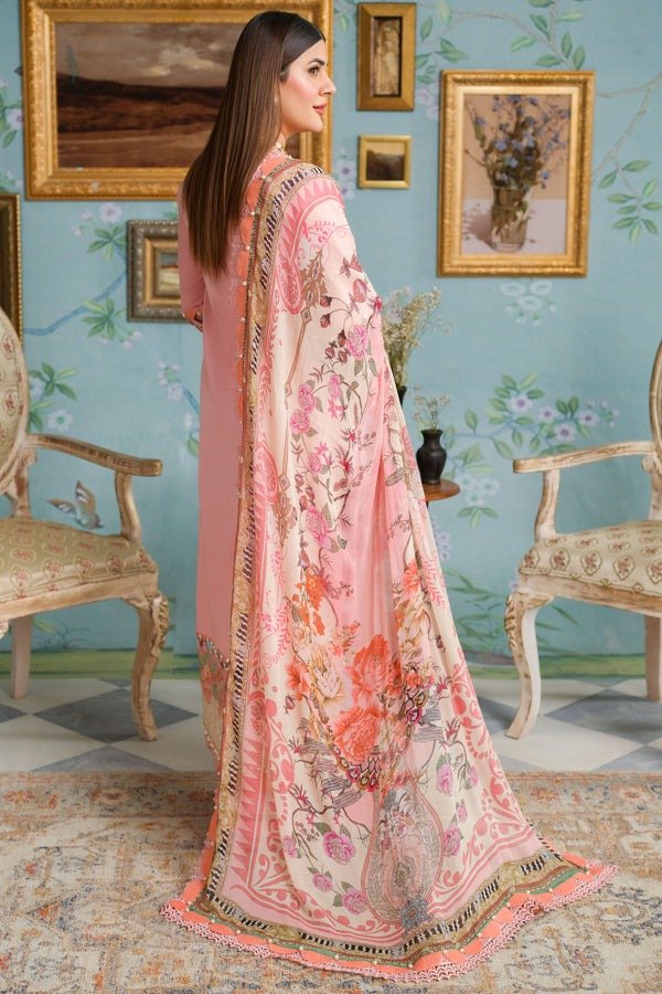 Jade Classic 3 Piece Unstitched Chikan Embroidered Lawn Suit - OC-20516