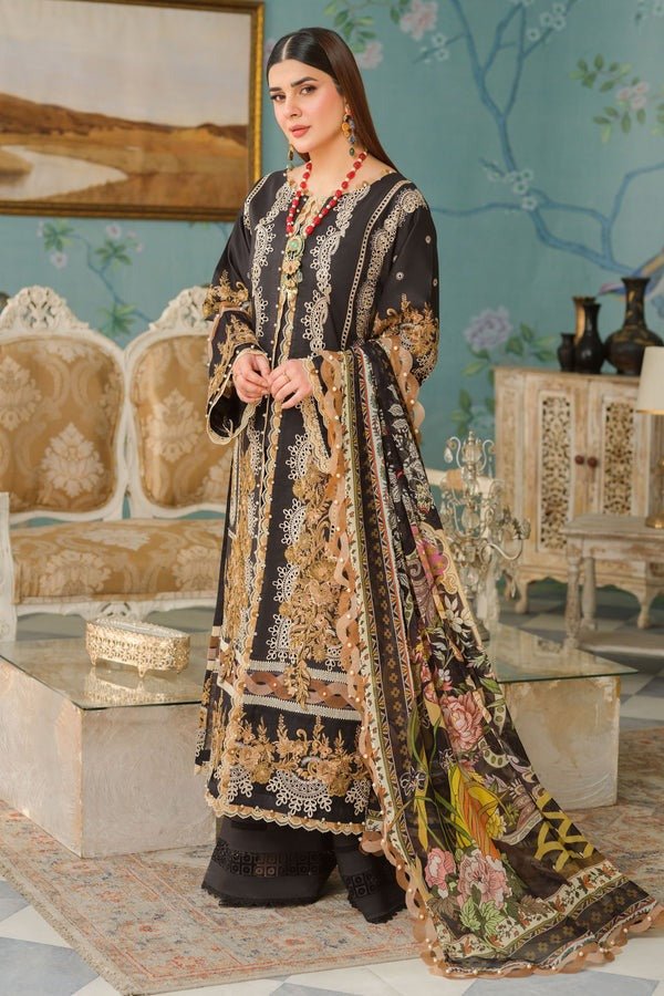 Jade Classic 3 Piece Unstitched Chikan Embroidered Lawn Suit - OC-20517