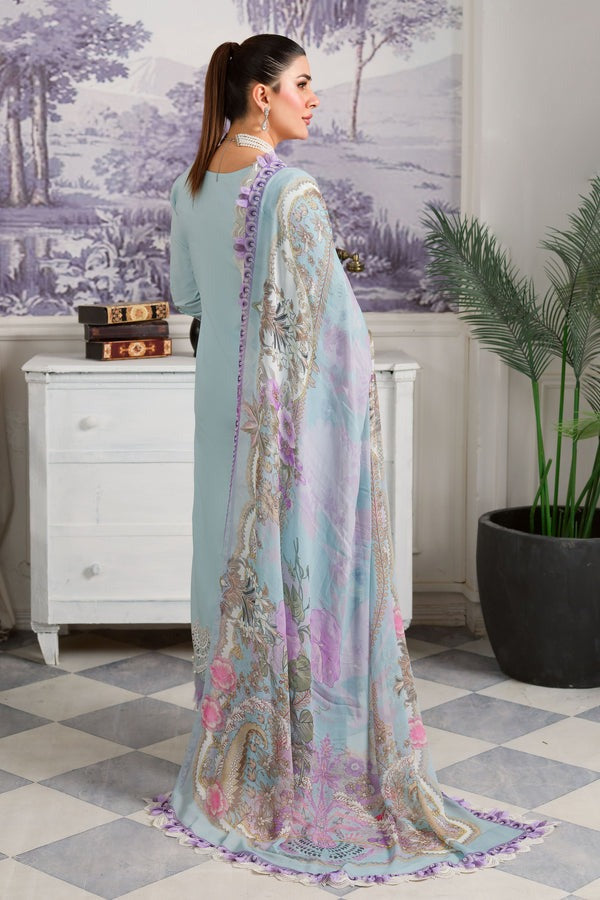 Jade Classic 3 Piece Unstitched Chikan Embroidered Lawn Suit - OC-20518