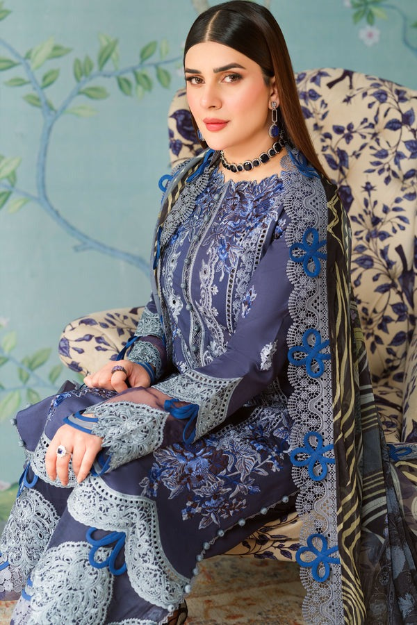 Jade Classic 3 Piece Unstitched Chikan Embroidered Lawn Suit - OC-20522