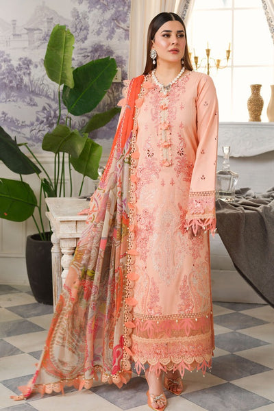 Jade Classic 3 Piece Unstitched Chikan Embroidered Lawn Suit - OC-20525